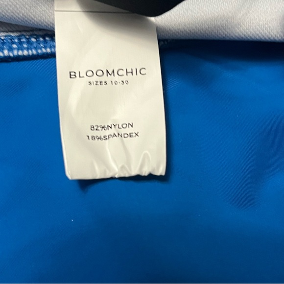 BloomChic Blue Ruffle Tankini Top - Picture 10 of 12